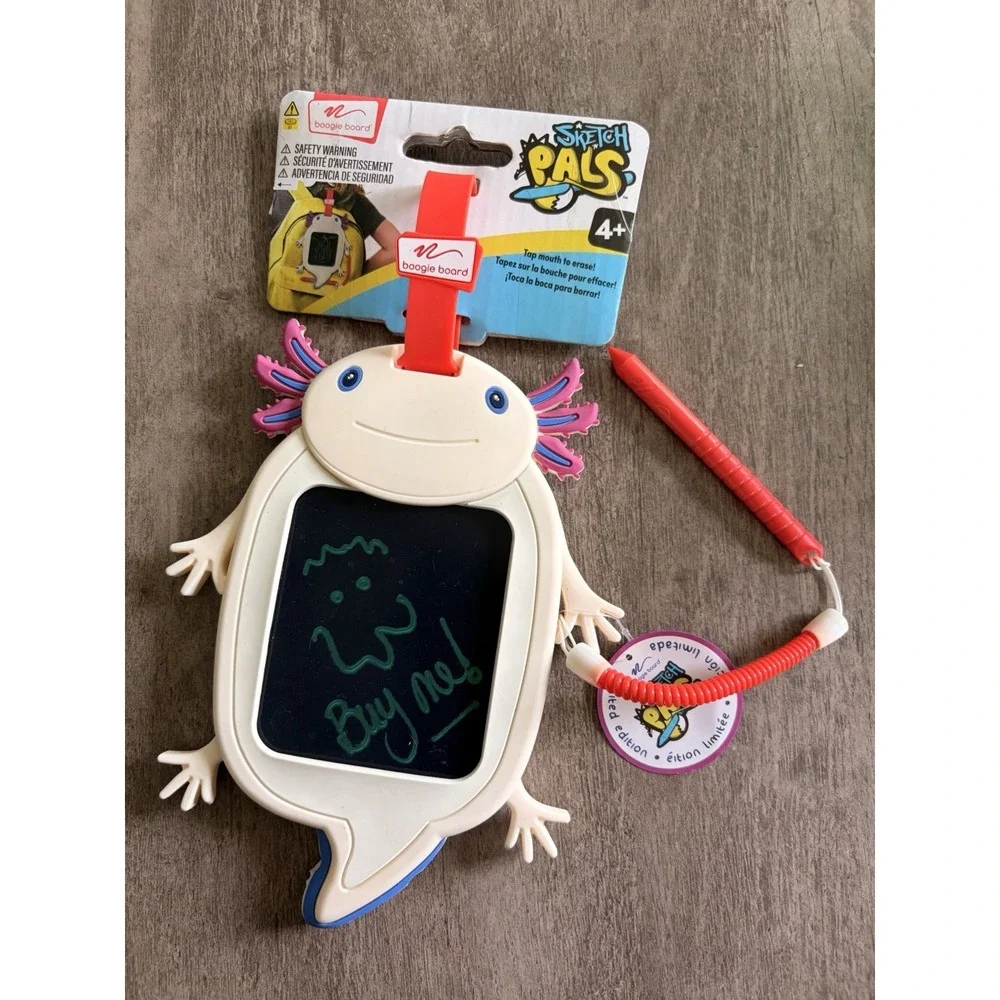 Boogie Board Sketch Pals Axol Axolotl Doodle Board Toy Draw Write Writing Lizard